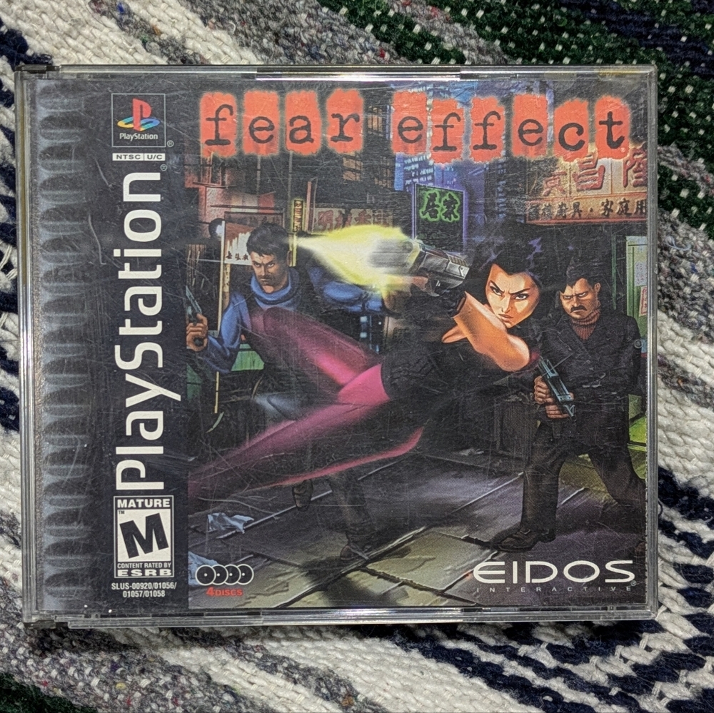 FEAR EFFECT 🔥 Sony PS1 👉4 Discs/Games | Complete In Box | VG+